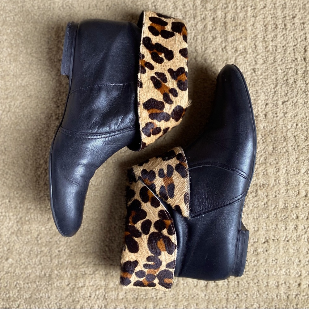 Animal print / black boots - Picture 4 of 6